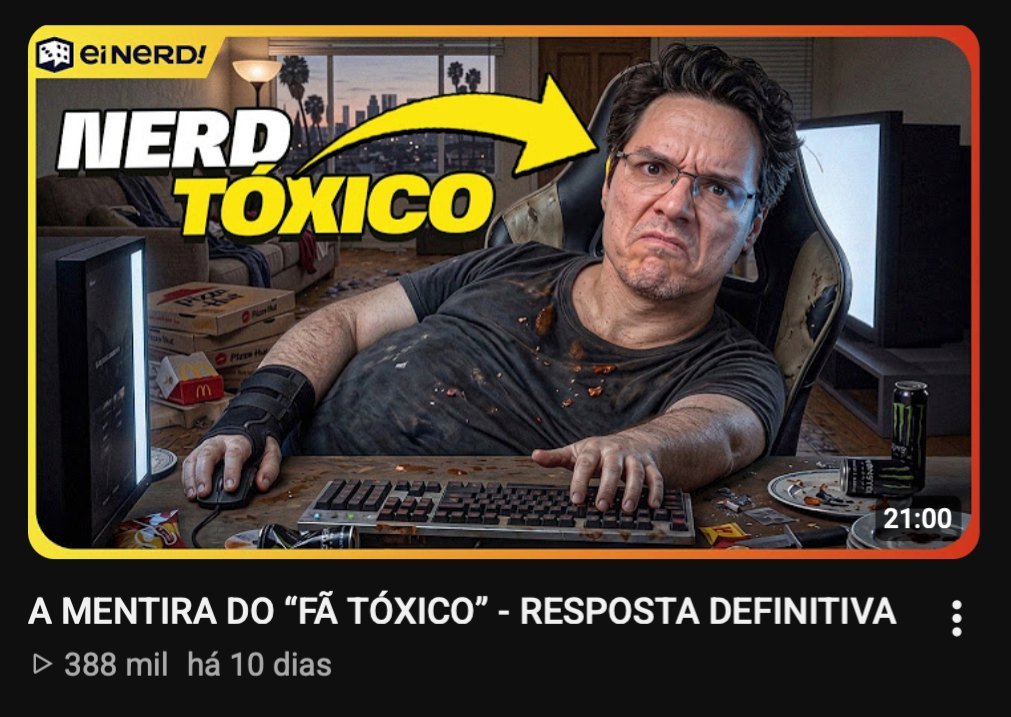 Print do vídeo: A mentira do fã tóxico