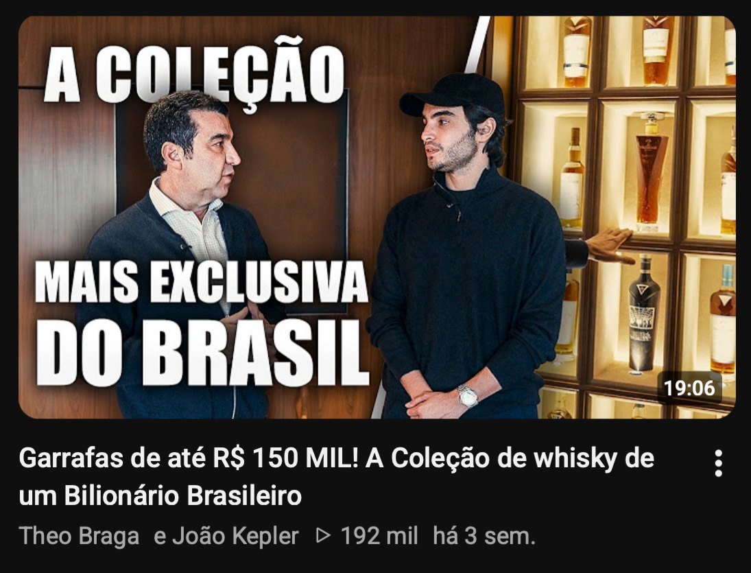 Vídeo: Coleção de whisky de um bilionário brasileiro